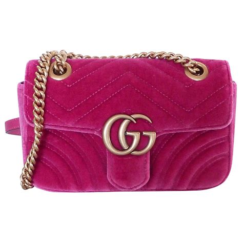 gucci handbags pink velvet